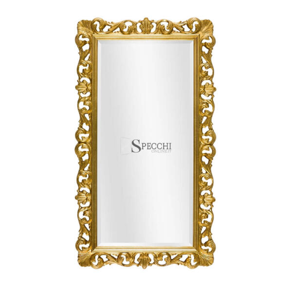 Specchio da parete foglia oro - Specchi Online