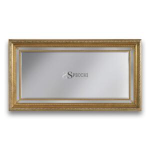 Specchio con cornice foglia oro