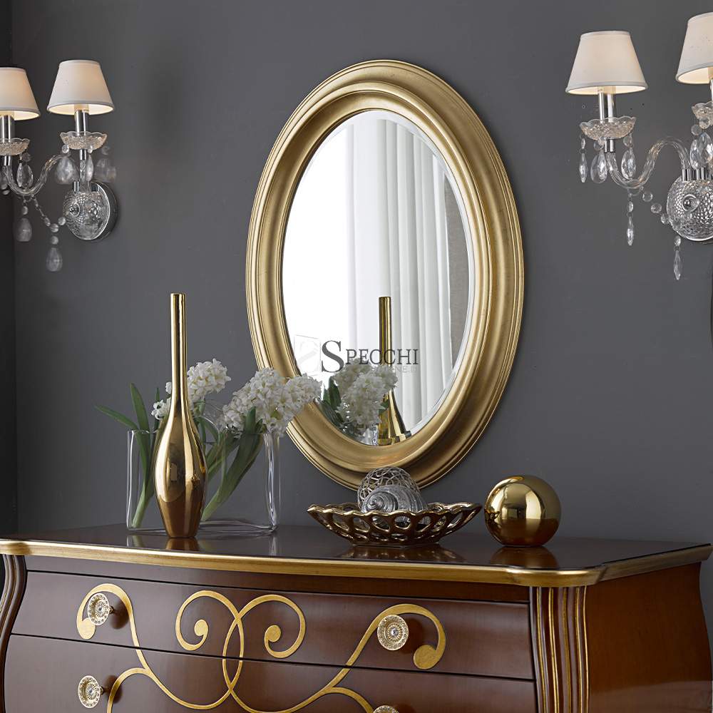 Specchio a Mano Grande e Comodo Colore: Bianco 1-Pack Infradito Colorati Estivi Mirrorvana con finte Perline con Manico 