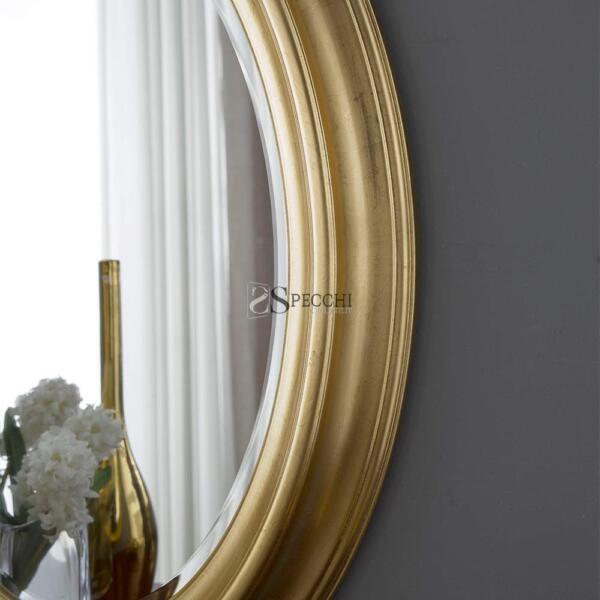 Specchio con legno