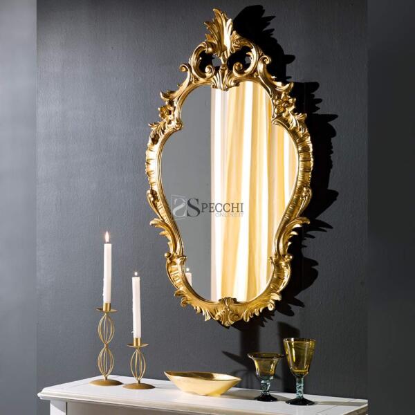 Specchio legno intagliato