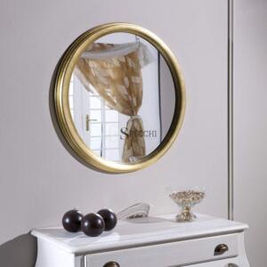 Specchio rotondo legno