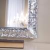 Specchio rettangolare con cornice argento - Specchi Online