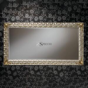 Specchio cornice foglia argento