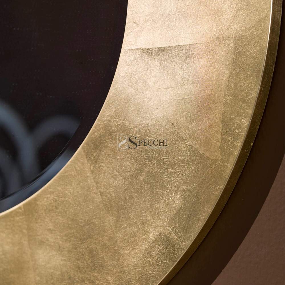 PASSIONE CASA Specchio tondo Decorativo da Parete in Metallo Colore oro 79  cm Passione Casa 773693 - niclick