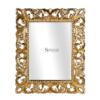 specchio con cornice oro