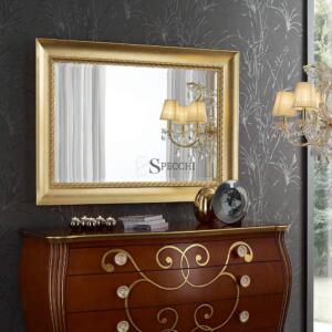 Specchio foglia oro
